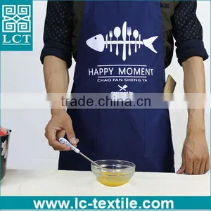 Personalized Navy Blue Polyester Cotton Chef Cooking Back Cross Bib Apron thumbnail-2
