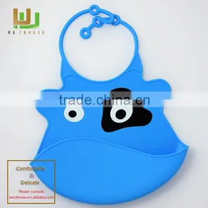 Wholesale Custom Fancy Cute Soft Baby Drool Bib Waterproof Silicone Baby Bib Baby Lunch Bibs thumbnail-5