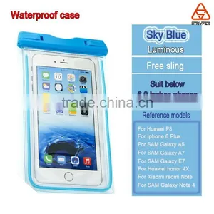 Luminous Transparant Water Proof Bag Phones Portable Outdoor 100% Sealed Waterproof Case thumbnail-3