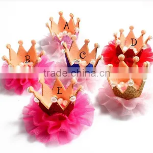 High Quality Wholesale Organza Crown Flowers thumbnail-1