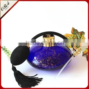150ml High Quality New Design Hot Sale Big Capacity Blue Airbag Glass Perfume Bottle thumbnail-3