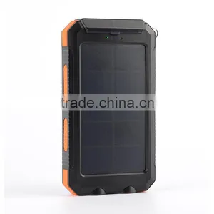 CE FCC ROHS Certificated Solar Charger Power Bank 10000mah Waterproof IP68 thumbnail-3