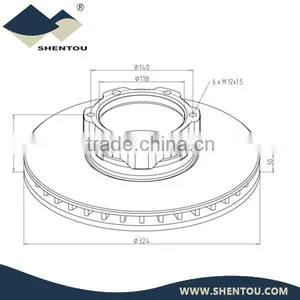 Mercedes Benz Brake Disc 670 421 00 12 thumbnail-1