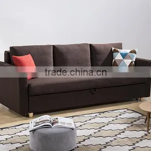 Hot Selling Three Seats Folding Sofa Bed With Strong Wood Frame thumbnail-2