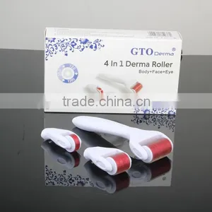 Needle Skin Roller CE FDA ROHS Certification Derma Rolling 0.3mm System Type 4 In 1 Derma Roller Microneedle Face Roller System thumbnail-5