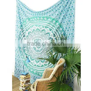 Ombre Indian Mandala Tapestry thumbnail-4
