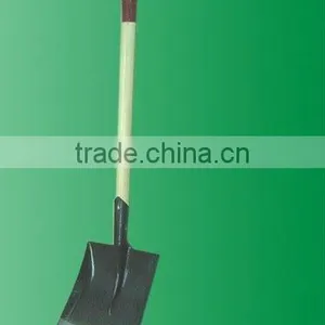 Black Painted and Polished Square Point Shovel thumbnail-1