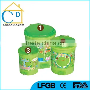 Plastic Foot Pedal Garbage Bin Home Kitchen Use thumbnail-2