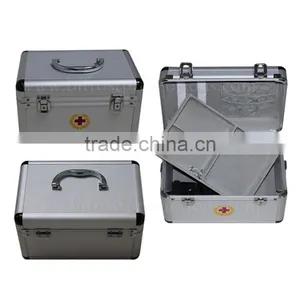 Heavy Duty Portable Emergency Medical Aluminum First Aid Kit Box thumbnail-2