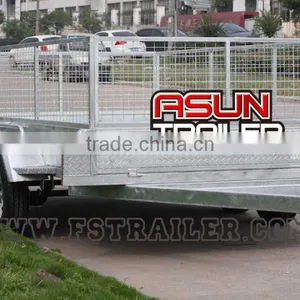 Hot Selling Weled Tandem Cage Trailer 10x6/12x6 thumbnail-2