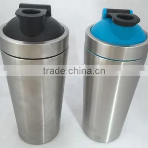 Amazon Hot Sales Custom Printing Logo 900ml/30 Counce #304 18/8 Stainless Steel BPA Free Protein Water Bottle Shaker thumbnail-3