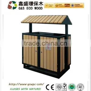 2016 Good Quality China Home and Garden Wpc Decorative Outdoor Garbage Can thumbnail-1