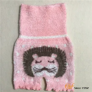 Feather Yarn Elastic Haramaki With High Waisted Shorts thumbnail-1