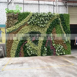 SJLJ013626 Wall Decoration Artificial Vertical Green Grass Wall thumbnail-1