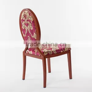 Wood Imitated Aluminum Oval Back Banquet Chair LQ-B918 thumbnail-2