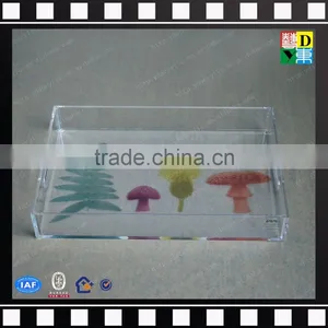 2017 New Product Cheap Clear Acrylic Serving Tray Wholesale thumbnail-1