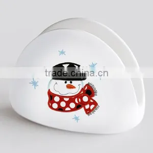 2017 Promotional Porcelain Cheap Napkin Holder With Decal Printing thumbnail-3