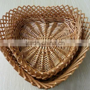 the Green Wicker Basket House Hold Fruit &bread Basket thumbnail-1