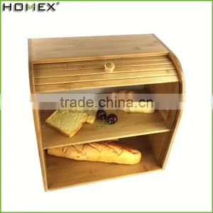 Bamboo Kitchenware--bread Box Bamboo Homex-BSCI thumbnail-1