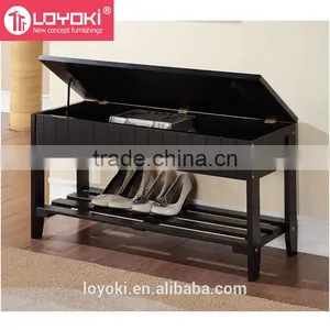 Entryways Solid Wooden Shoe Bench Shoe Rack With Storage thumbnail-4