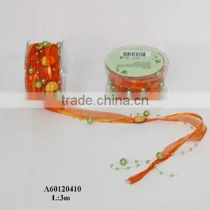 Fashion Orange Ribbon With Balls Deco thumbnail-1