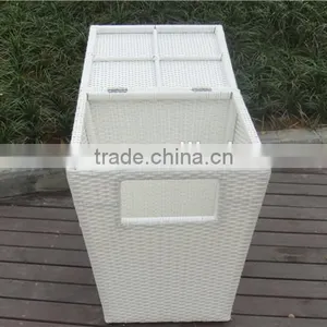 White Aluminum Outdoor Furniture Waterproof Rattan Storage Boxs thumbnail-3