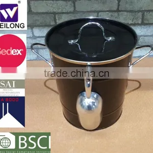 Wholesale Metal Ice Bucket With Lid and Scoop thumbnail-1
