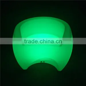 Hot Sale LED Bar Furniture Color Changing Plastic Chairs With Remore Control thumbnail-2