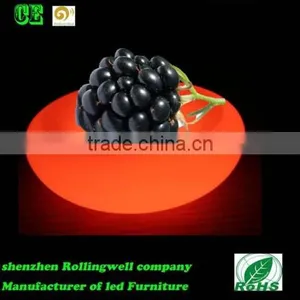Popular Led Light up Colorful Plastic LED Fruit Plate thumbnail-1