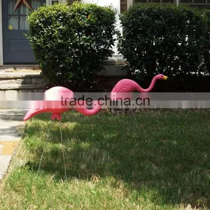 Promotion Handmade Decorative Polyresin Garden Flamingo Statue thumbnail-2