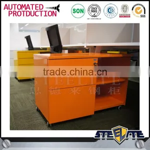 Moder Office Mobile Furniture Metal Steel Tambour Caddies Filing Cabinet thumbnail-5