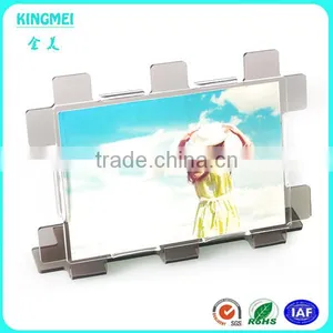 KM-VP11 Factory Wholesale Custom Shape Acrylic Photo Frame New Mosaic L Shape Tawny Frame thumbnail-1
