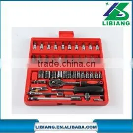Red Carbon Steel Multifunction Repair Socket Wrench Set thumbnail-1