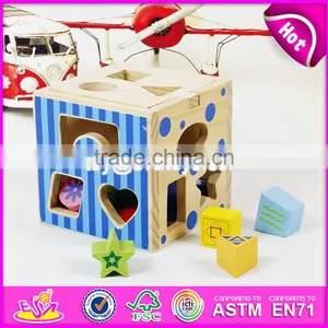 Best Children Coordinating Eye and Hand Wooden Educational Toys Funny Shape Blocks Kids Wooden Educational Toys W12D067 thumbnail-1