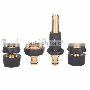 4pcs Brass Basic Fitting Quick Connector Set thumbnail-1