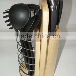 12pcs Knife Block and Kichen Tools Set Wooden Block thumbnail-1