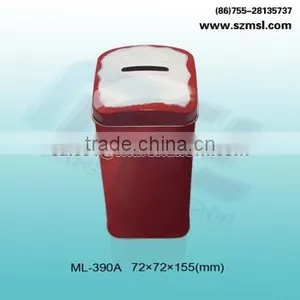 Square Metal Coin Bank thumbnail-1