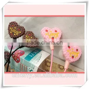 High Quality Popular Loving Heart Style In-Ear Stereo Earbuds,earphones thumbnail-1
