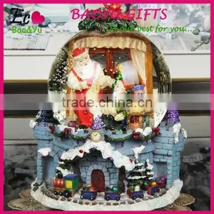 Christmas Decoration Resin Snow Globe Glass Snow Globe Crafts thumbnail-1