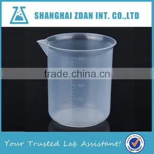 Heavy Duty Low Form Beaker Graduated,Plastic Beaker PP,Plastic Measuring Cups thumbnail-1