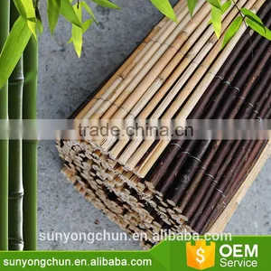 New Designed Natural Black Bamboo Fence Reed Mat for Planters thumbnail-4