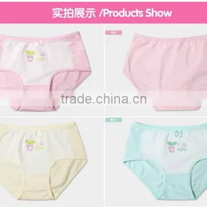 Wholesale 100 % Cotton Print Kids Underwear /Cartoon Print Girl Briefs Kids Underwear thumbnail-5