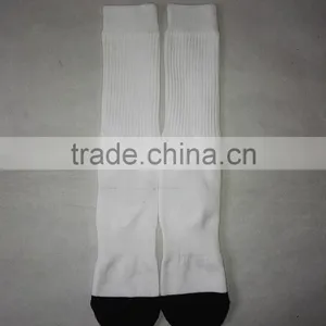 Blank Polyester Socks for Sublimation With Black Toe and Black Heel thumbnail-1
