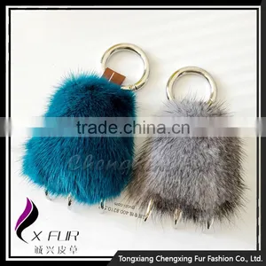 CX-R-54 Hot Selling Fashion Wholesale Mink Fur Bag Charm Lucky thumbnail-3