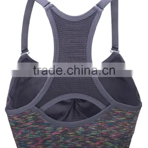 WomenS Racerback Sports Bras Seamless High Impact Support Workout Yoga Bra thumbnail-6