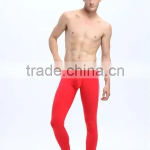 Chinese Red Wholesale Mans Heated Long Thermo Underwear Thermal Long Johns Cotton Winter Brand Pants thumbnail-1