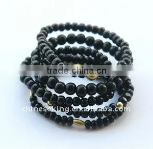 Fashion Wood Beads Bracelets, West Style Jewelry, Fashion Lucky Bracelet Jewelry thumbnail-1