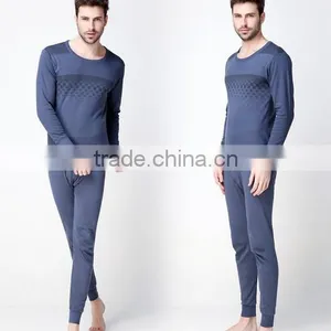 Cotton Lycra Men's Heat Thermal Underwear Lady Long Johns Long Sleeves thumbnail-4