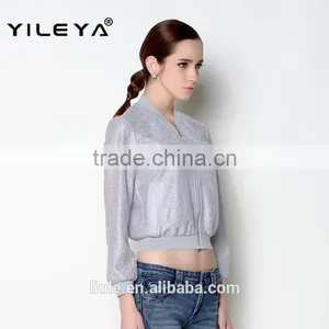 Unique Comfortable Fabric Used Fashion Casual Crop Style Women Coat Model thumbnail-5
