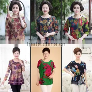 T - Shirt Short - Sleeved Middle - Aged Mother Loaded T - Shirt Burst thumbnail-4